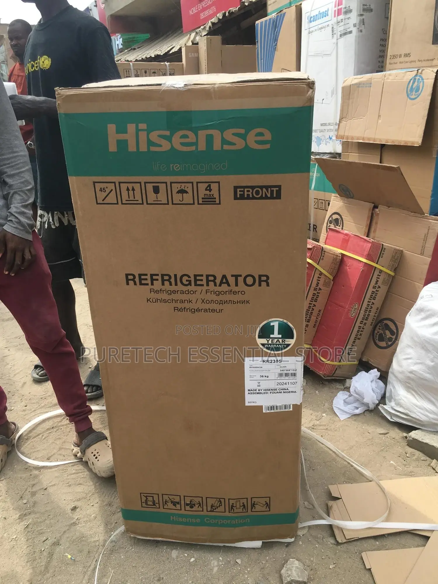 New Hisense 176 Liters Single Door Refrigerator Model Rs230s