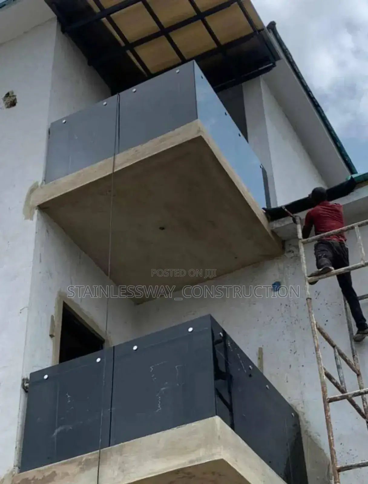 Balcony 10mm Dark Grey Handrails