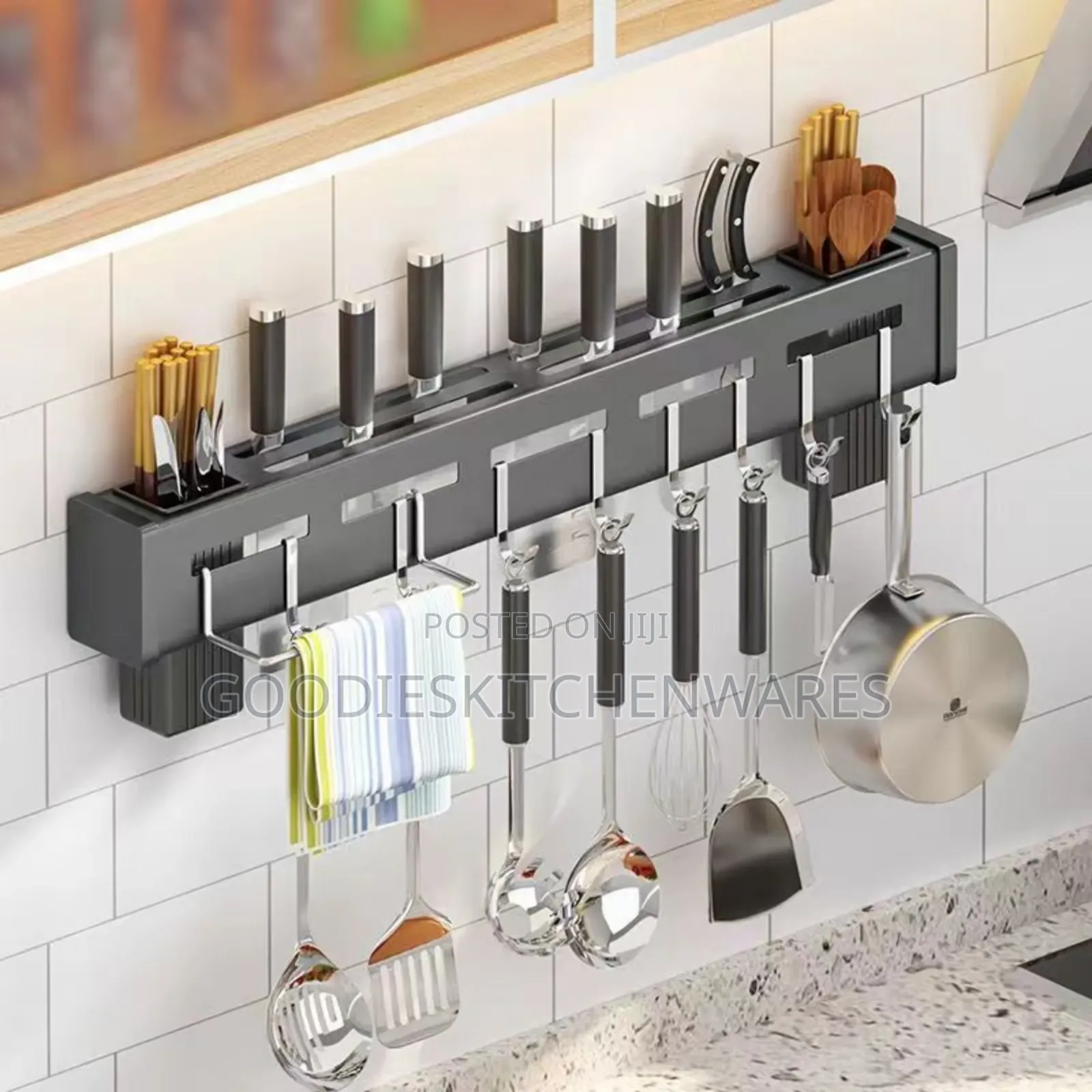 60 Cm Wall Mounted Cutlery Holder for Knife,Spoons