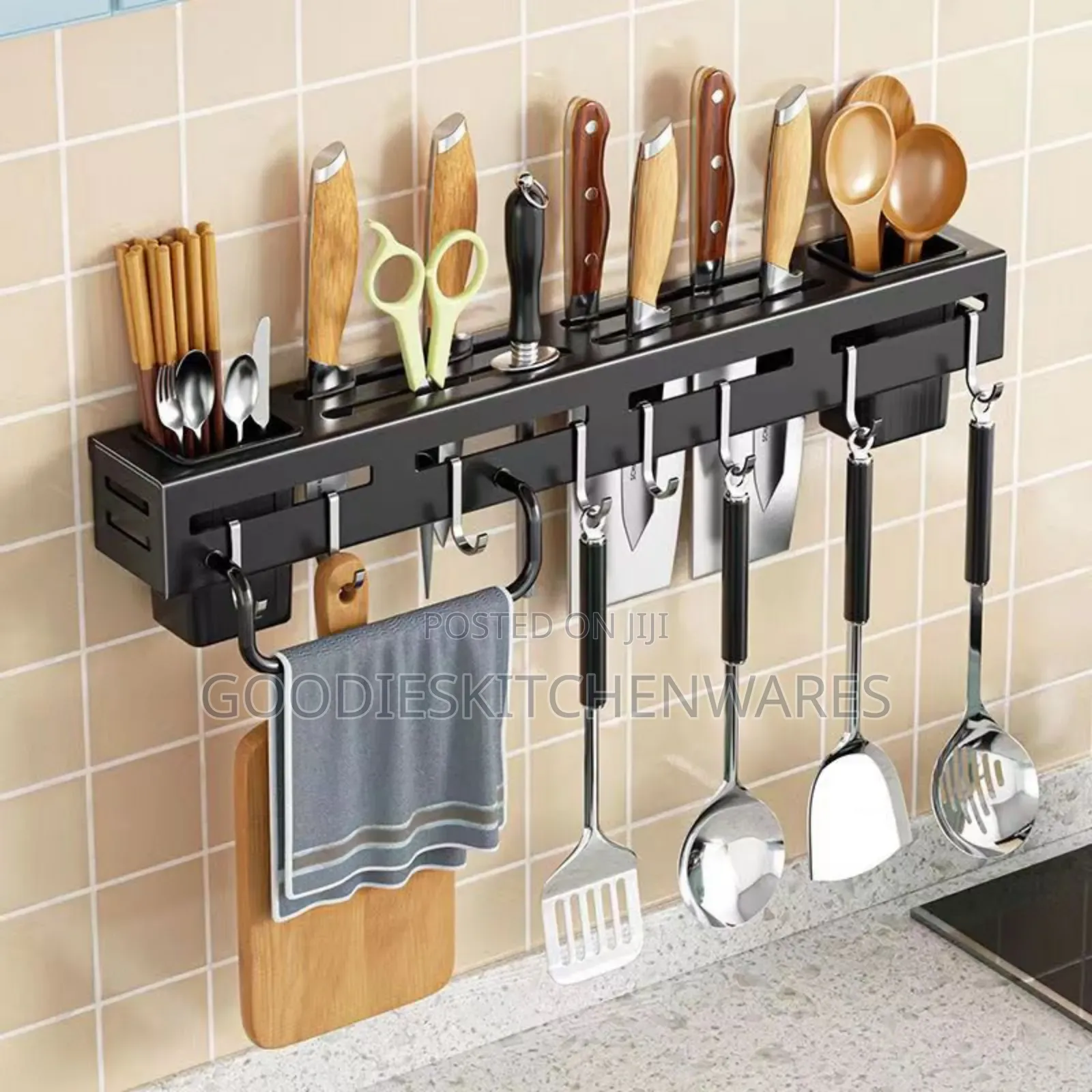 60 Cm Wall Mounted Cutlery Holder for Knife,Spoons