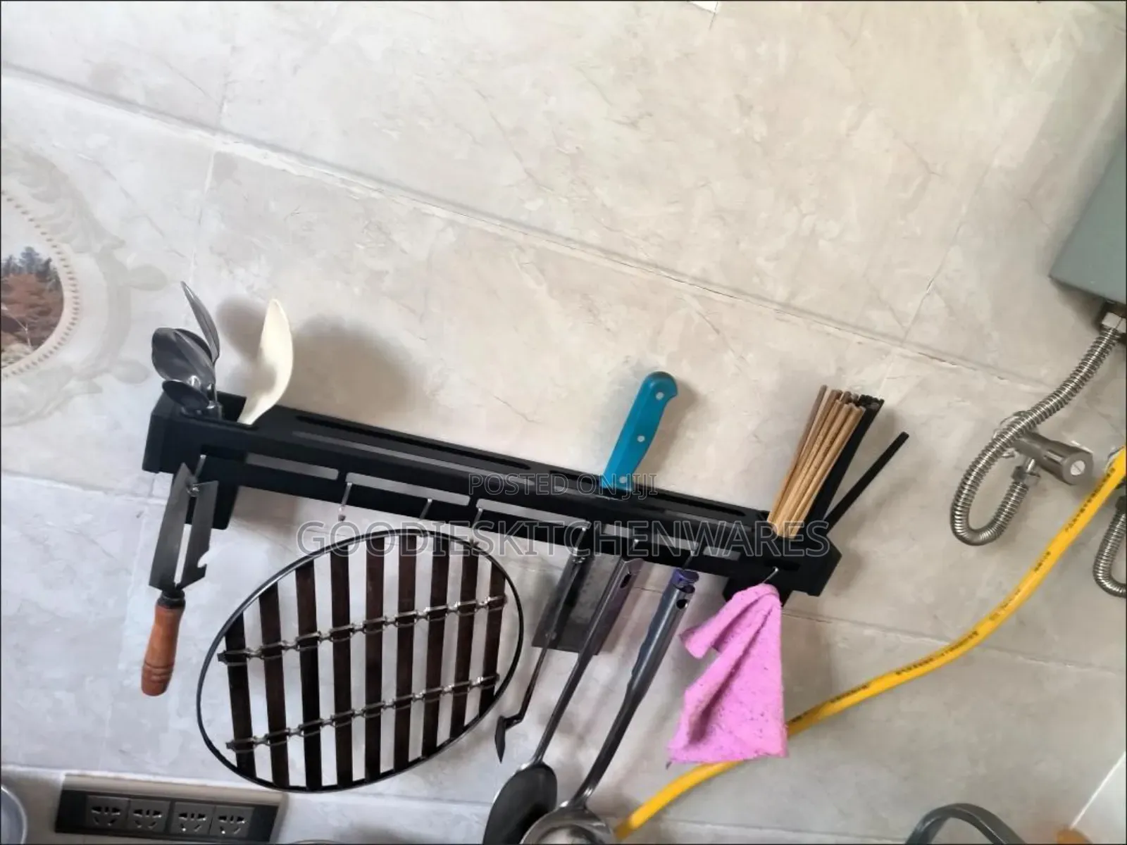 60 Cm Wall Mounted Cutlery Holder for Knife,Spoons