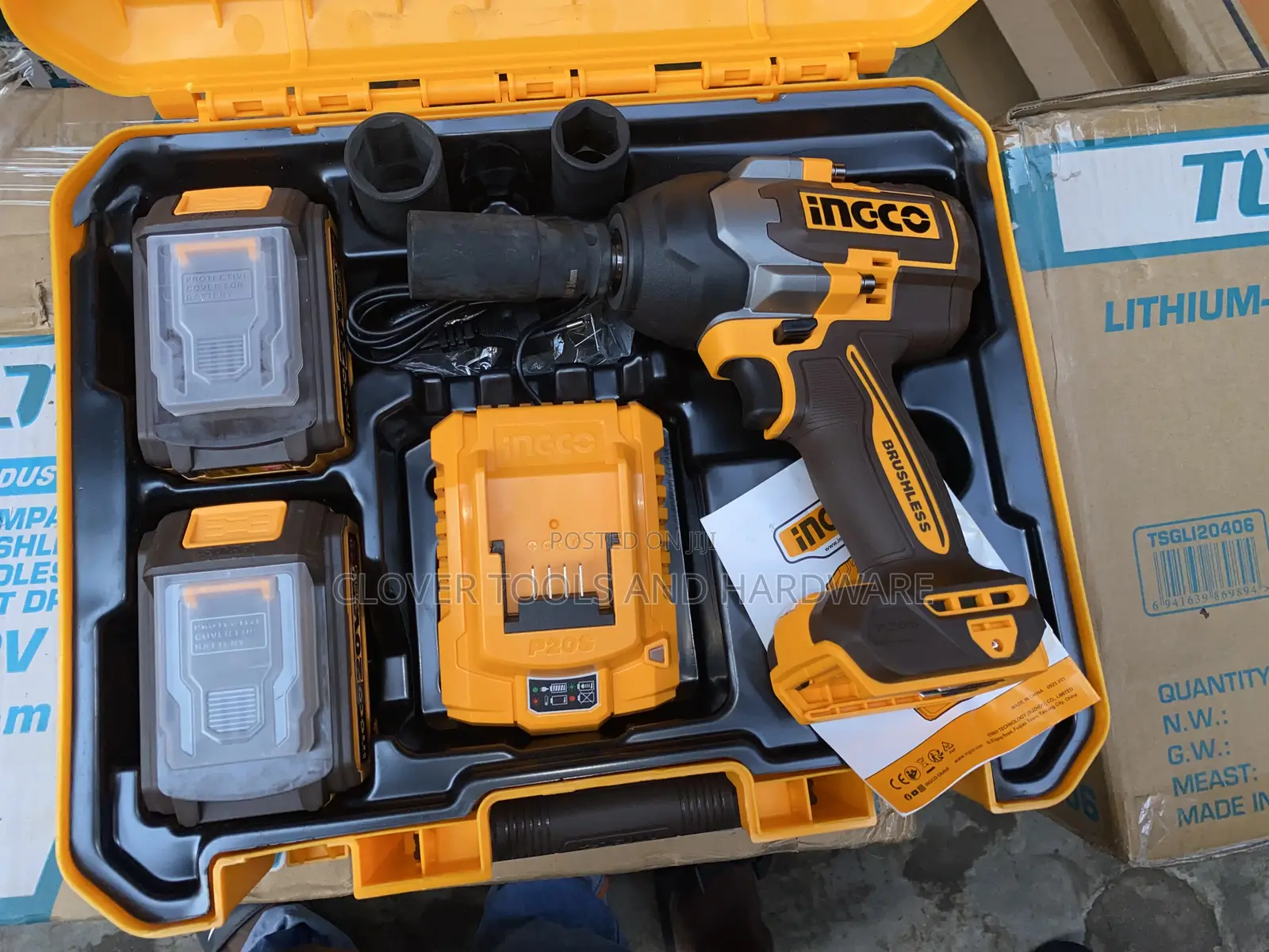 Ingco CIWLI2085 Li-Ion Impact Wrench 20V