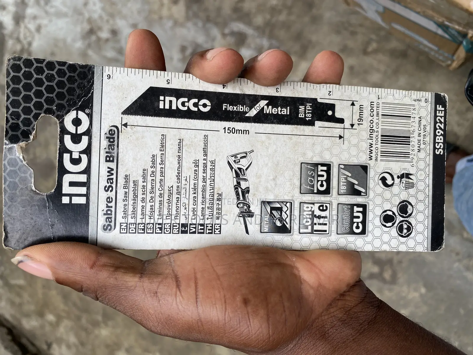 Ingco SSB922EF Reciprocating Saw Blade for Metal Cutting