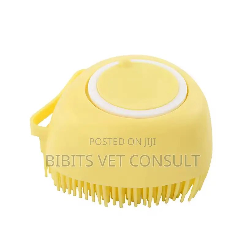 2 in 1 Silicon Shampoo Massage Bathing Brush for Dog Cat