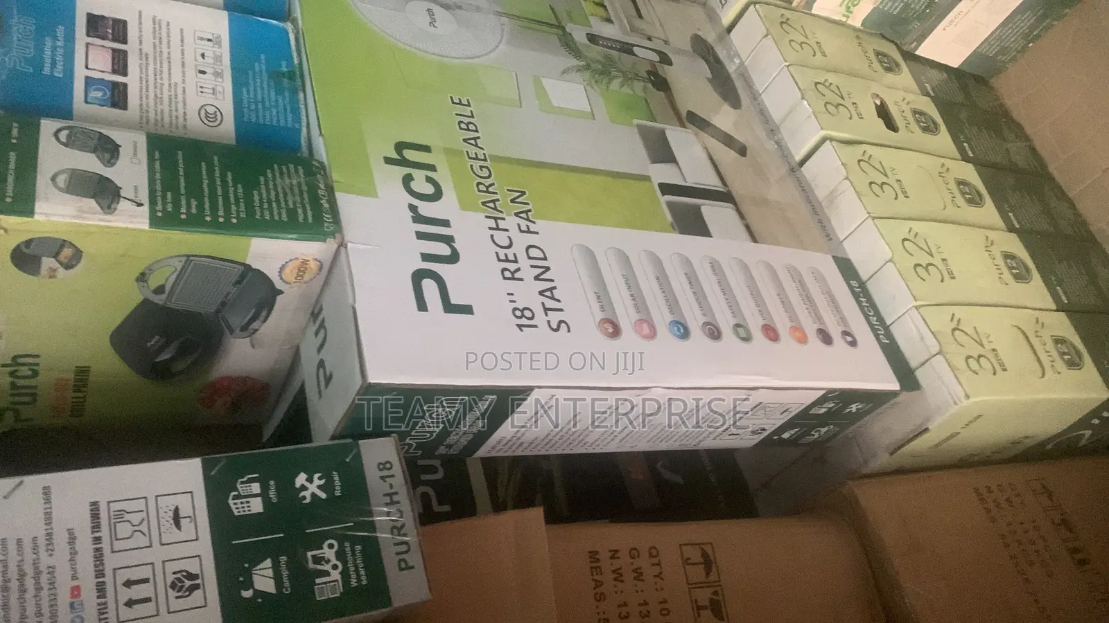 Purch 18" Rechargeable Standing Fan 18 Inches