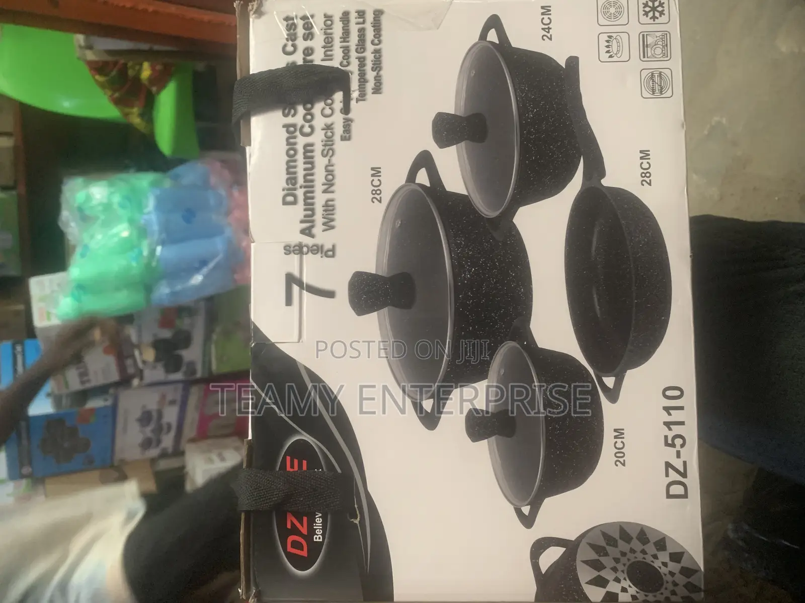 Dzire High Quality Granite Non Stick Cookware Set Pot Frypan