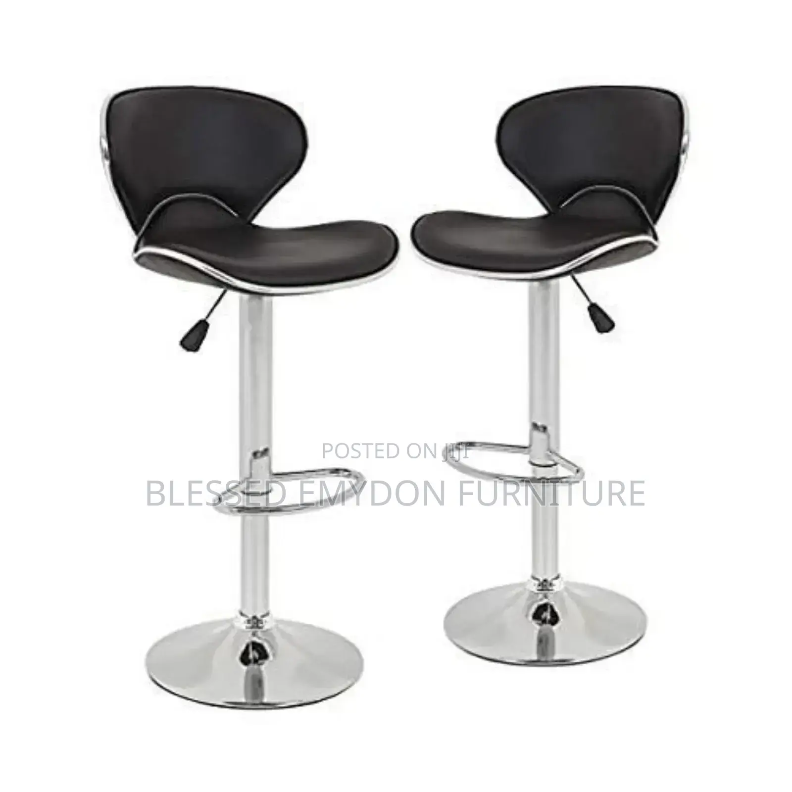 Love Shaped Swivel 360° Adjustable Bar Stool(Set of 2)
