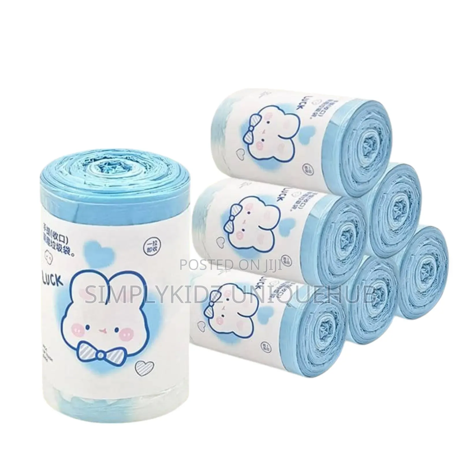 Cartoon Drawstring Kitchen Garbage Bag -70pcs