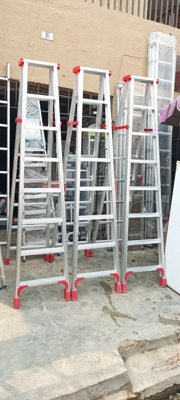 8ft Double Sided Aluminum Ladder