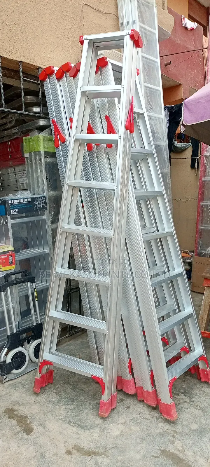 8ft Double Sided Aluminum Ladder