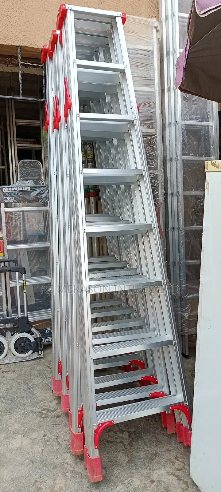 8ft Double Sided Aluminum Ladder
