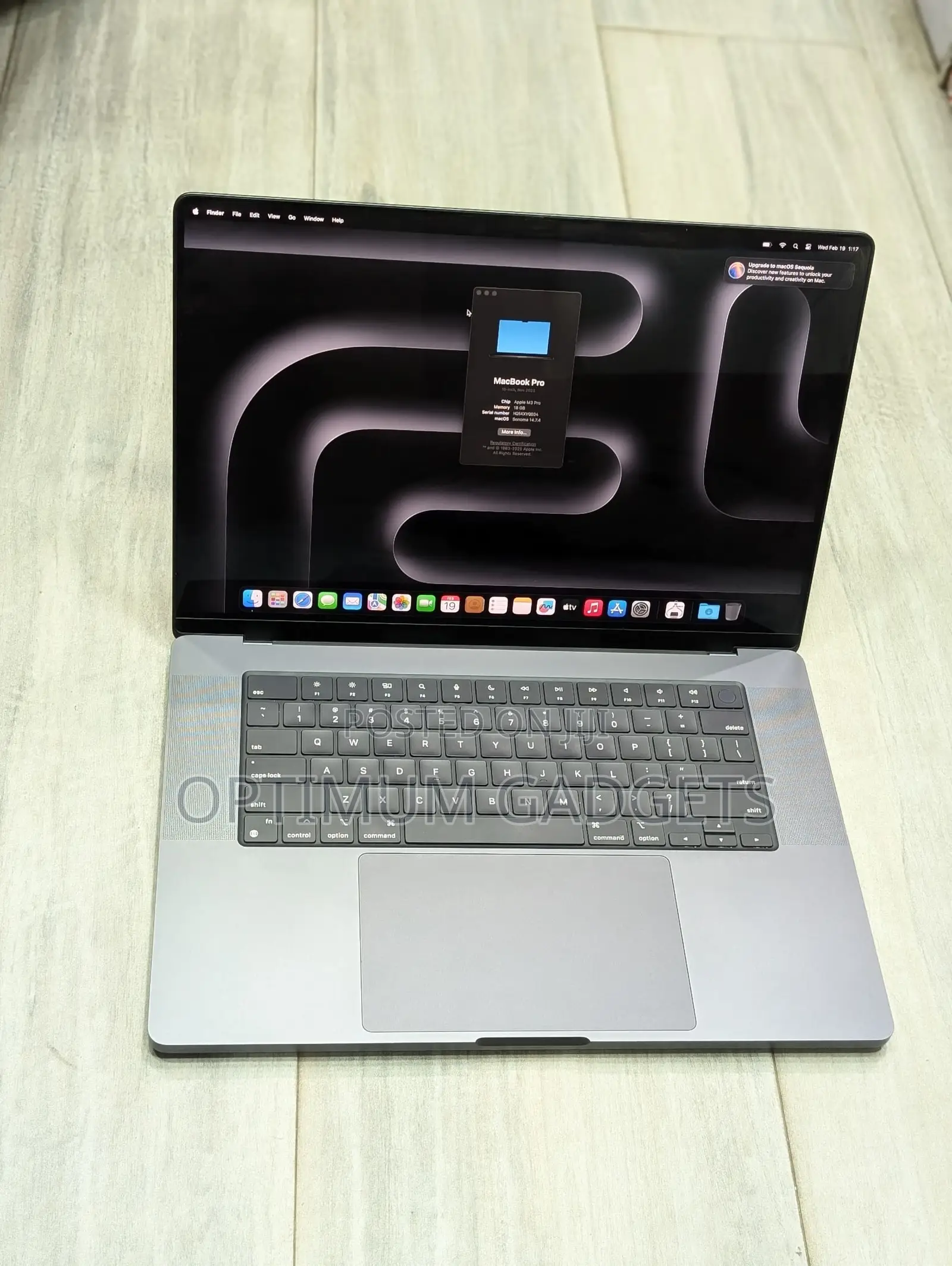 Apple MacBook Pro 2023 M3 Max 16-Inch 18GB Apple M3 Pro SSD 512GB