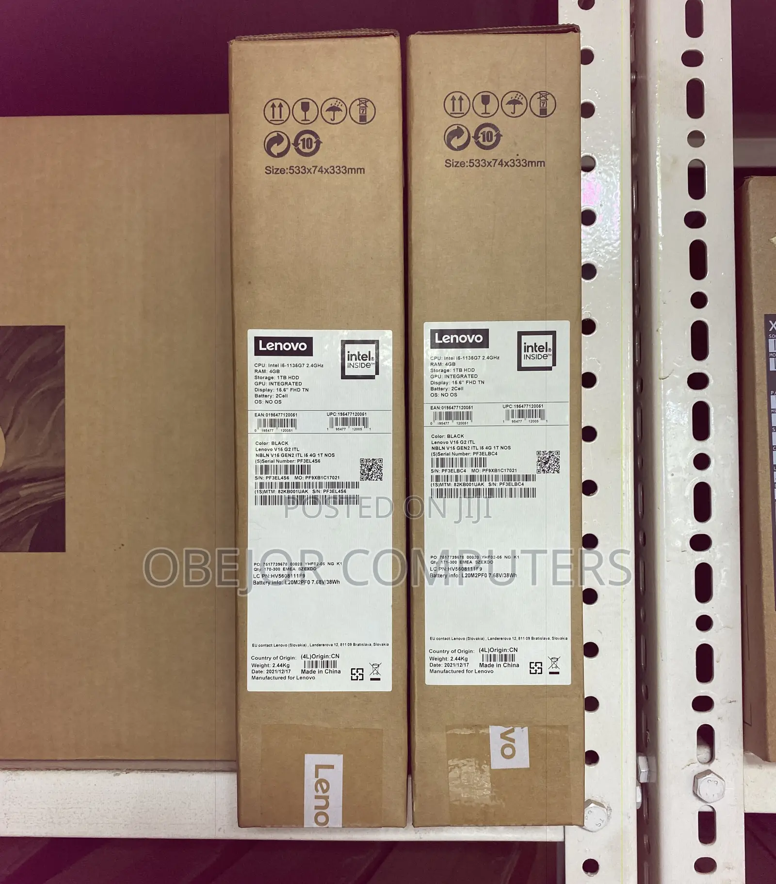 New Laptop Lenovo V15 4GB Intel Core I5 HDD 1T