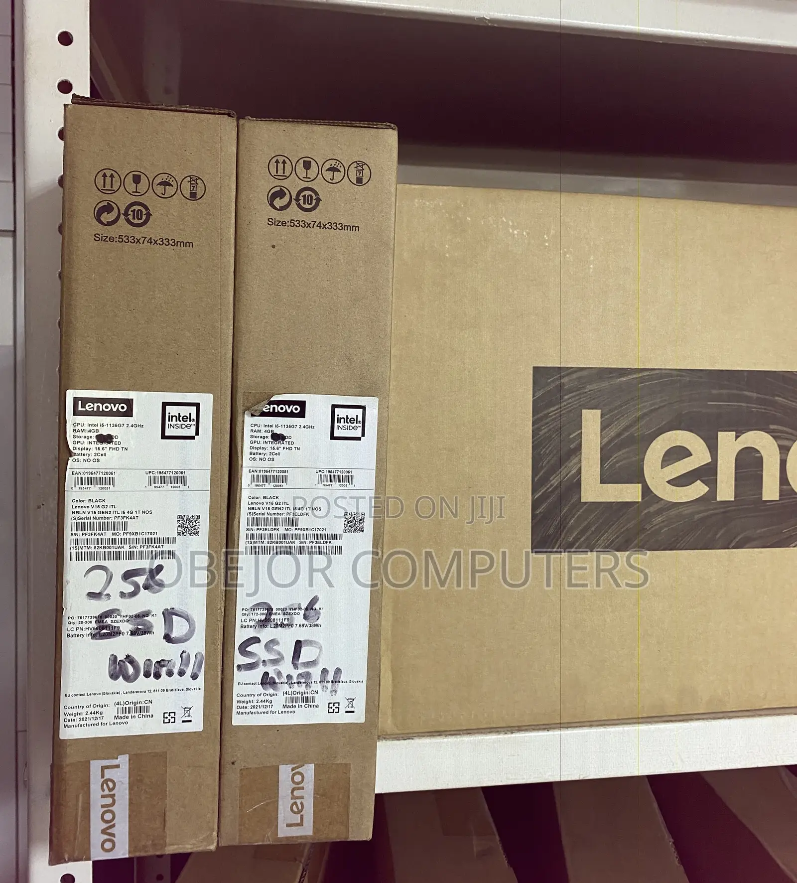 New Laptop Lenovo V15 4GB Intel Core I5 SSD 256GB