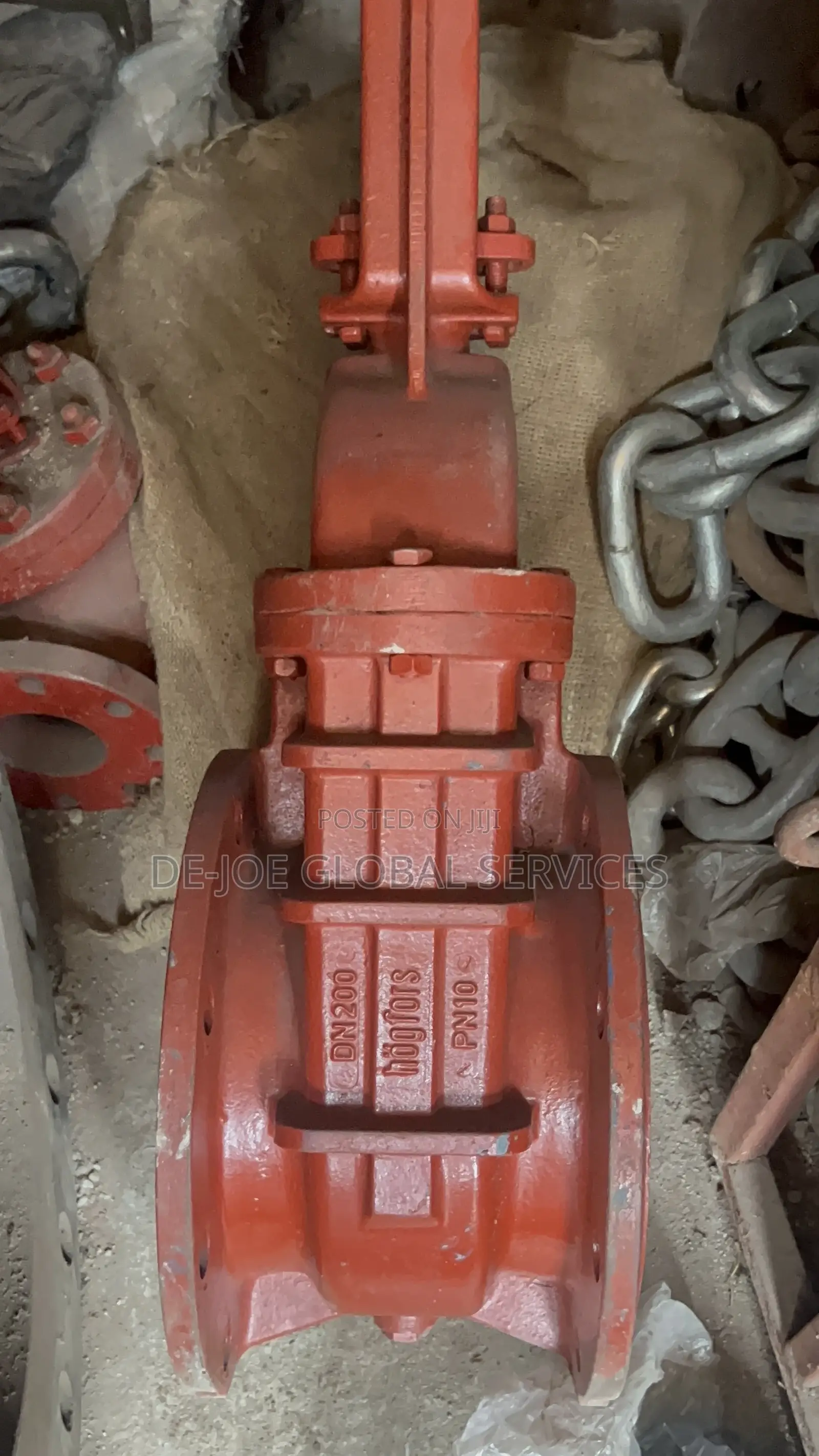 DN200 Gate Valve Cast Iron Pn10 Flange Type