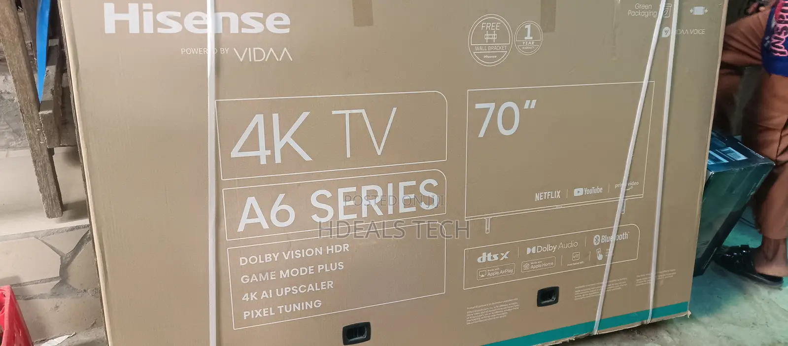 Best Quality- Hisense 70inches Smart TV With Youtube, Netfli