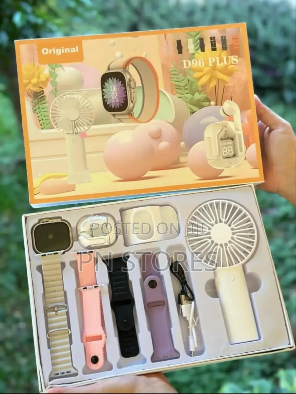 D96 Smart Watch Plus With Fan, Airpods