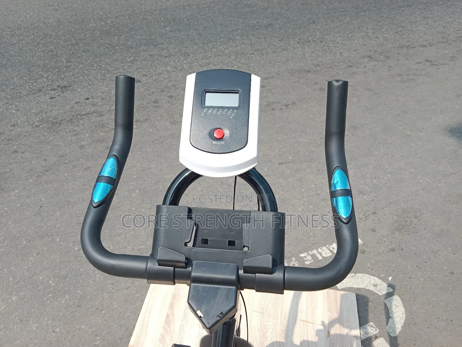 Spinning Exercise Bicycle With Display Meter , iPad and Phone Holder