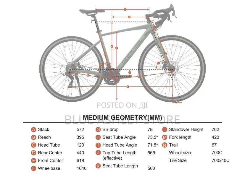 700c Ozark Trail G.1 Explorer Drop Bar Gravel Bike,Medium Fr