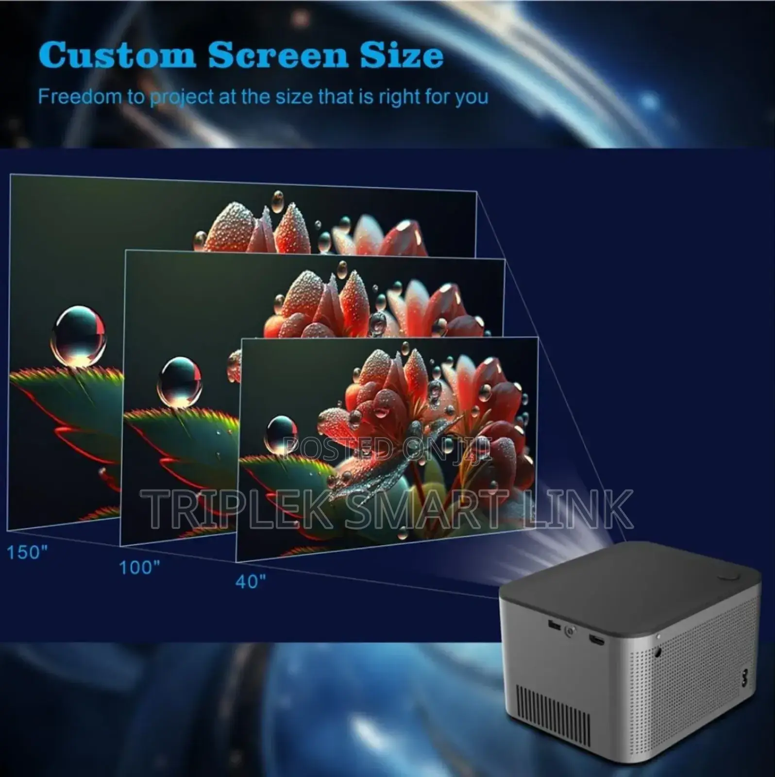 Hy 350 Smart Projector | 1080p Full Hd | Hardware Decoding