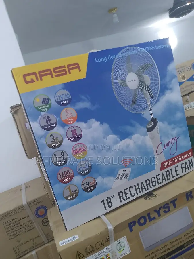 18'' Qasa QRF-7918 Rechargeable Fan