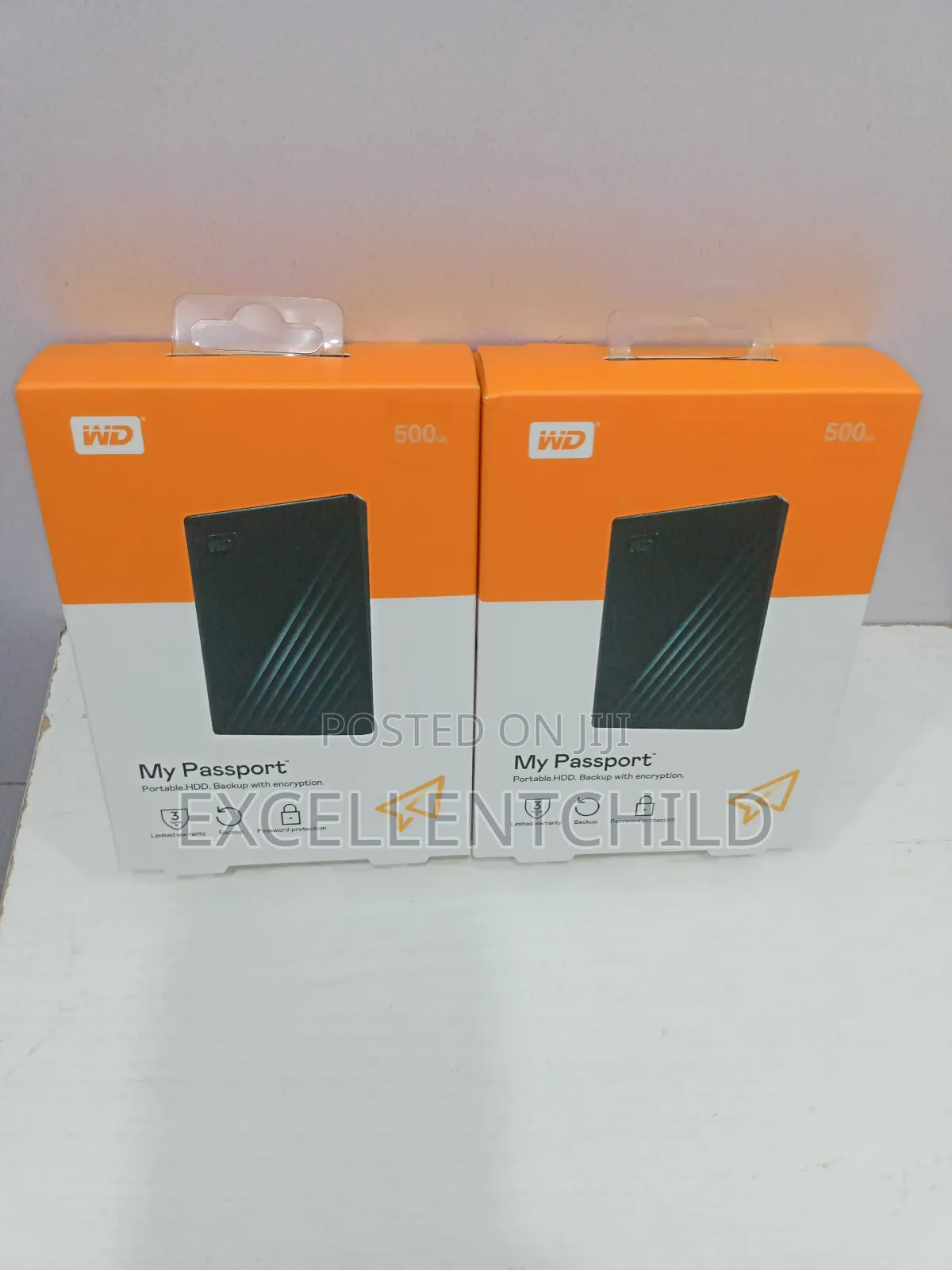 WD 500gb My Passport Portable HDD