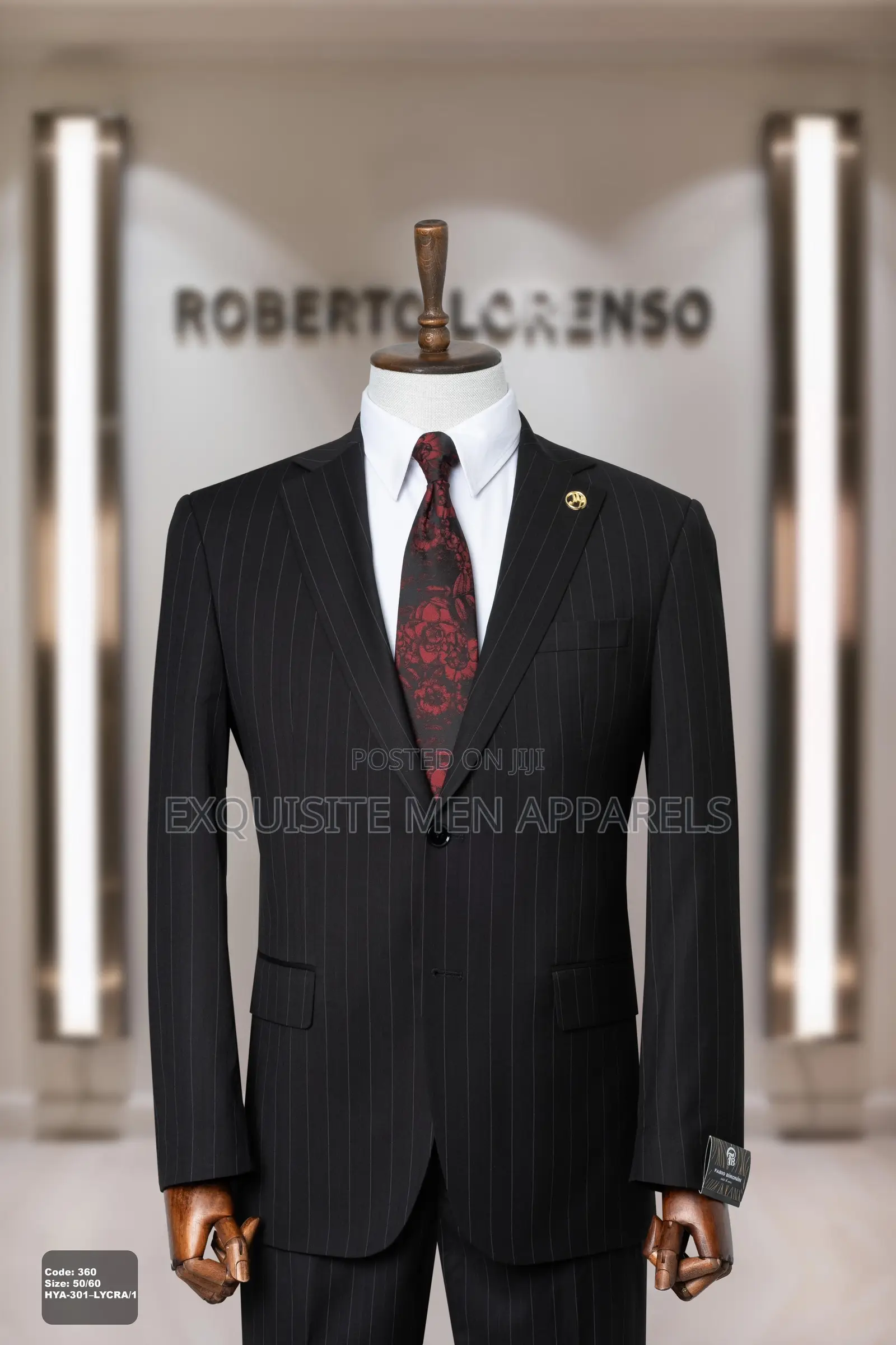 Quality Bold Stripe 2pcs Turkish Men’S Suit