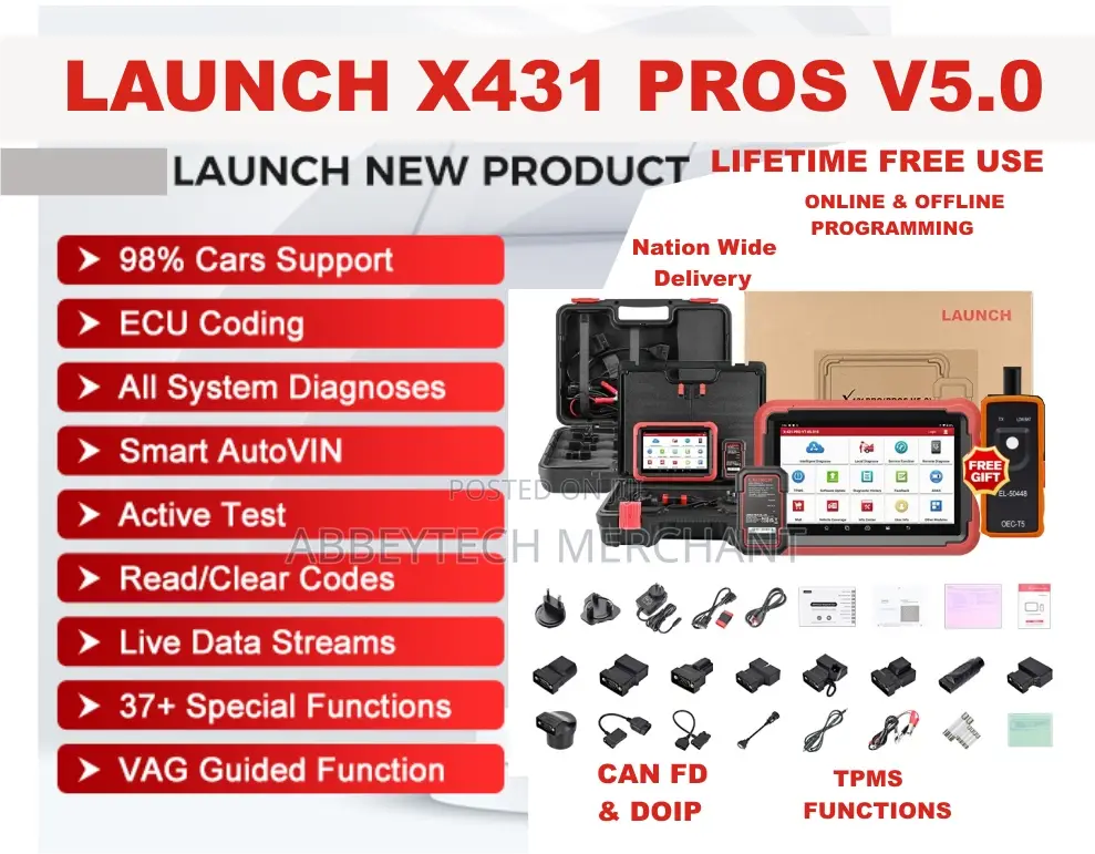 Launch X431 Pro v 5.0 Professional Obdii Cars Scanner