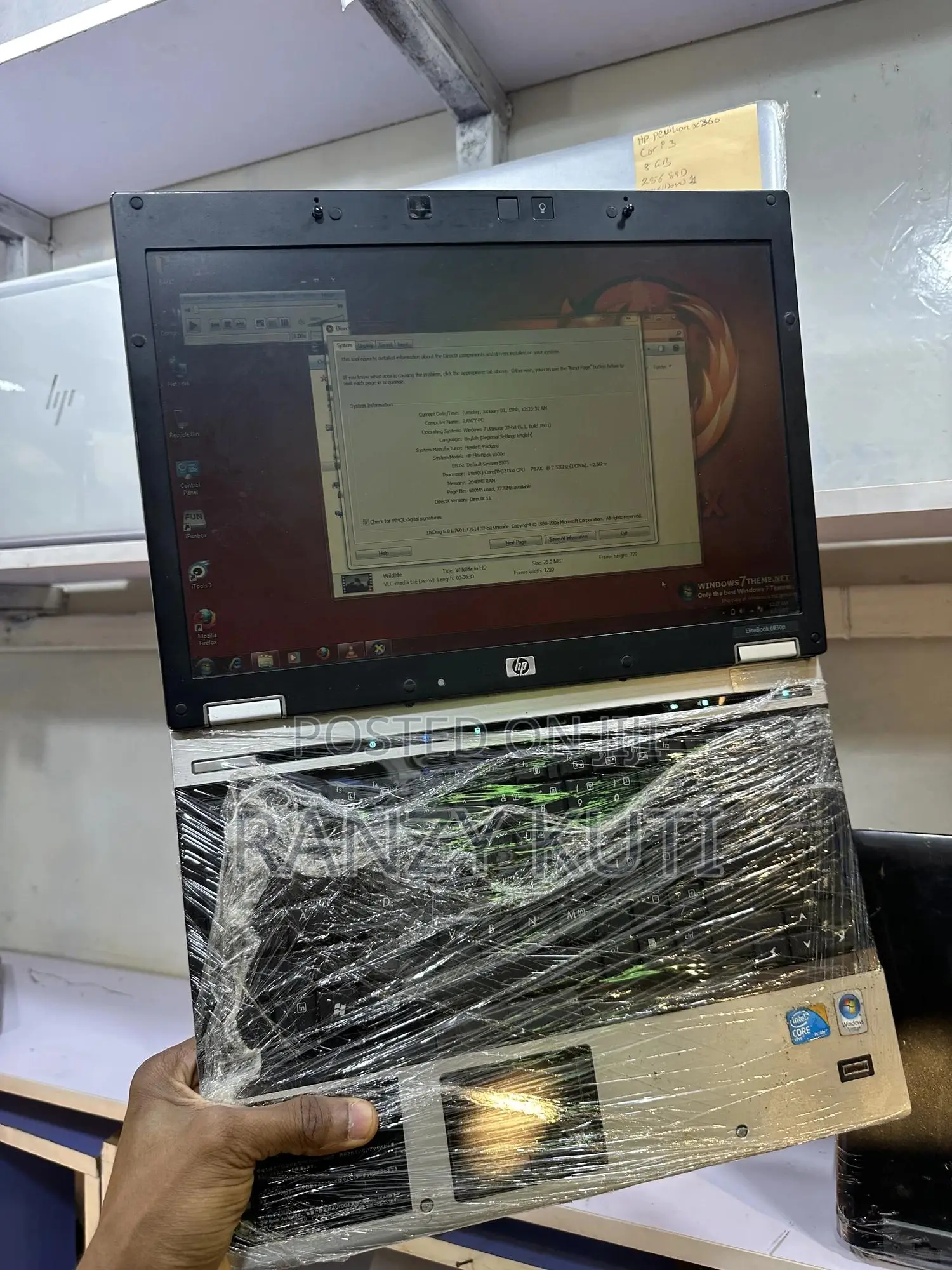 Laptop HP EliteBook 6930P 4GB Intel Core 2 Duo HDD 250GB