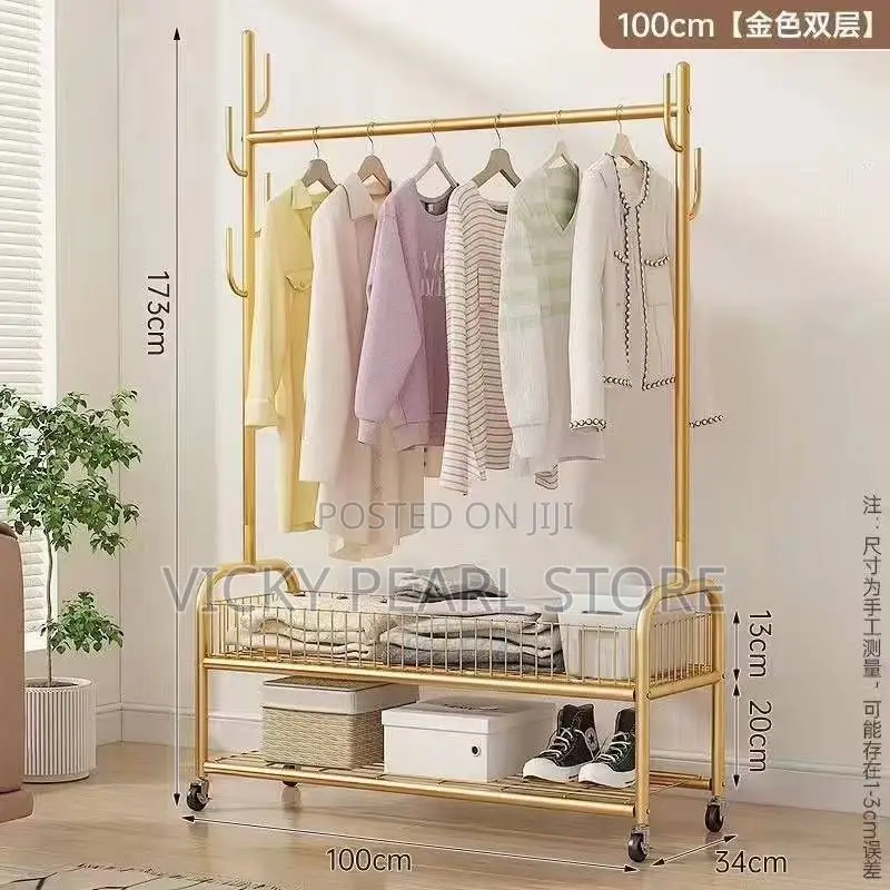 Gold Movable Cloth Hanger