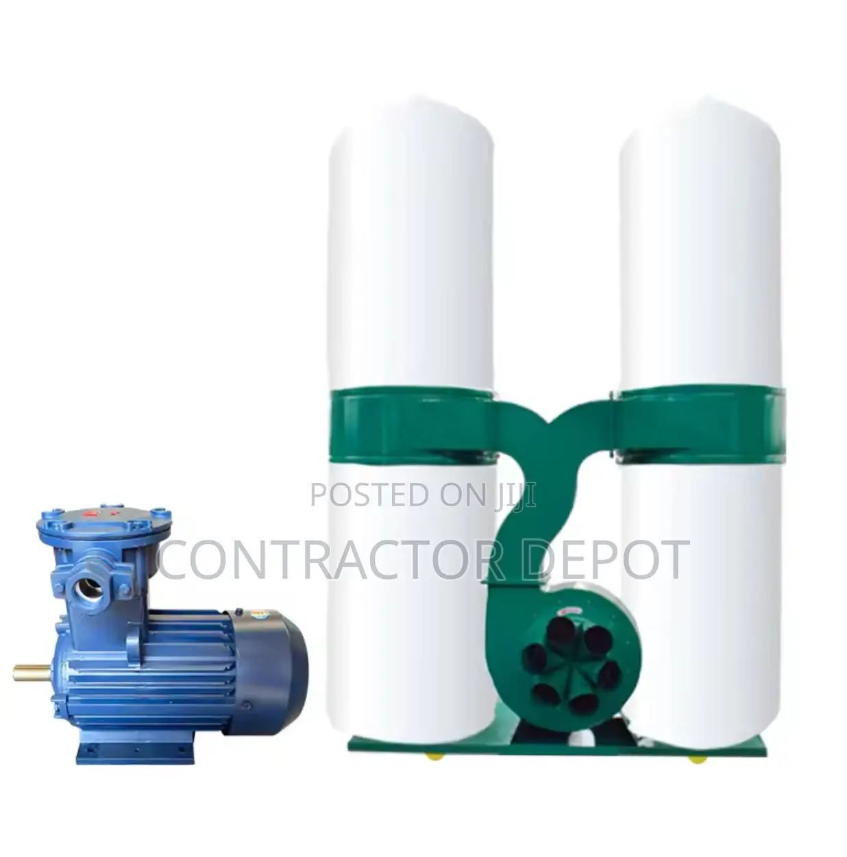 5.5KW Woodworking Double Bag Filter Dust Collector 380V