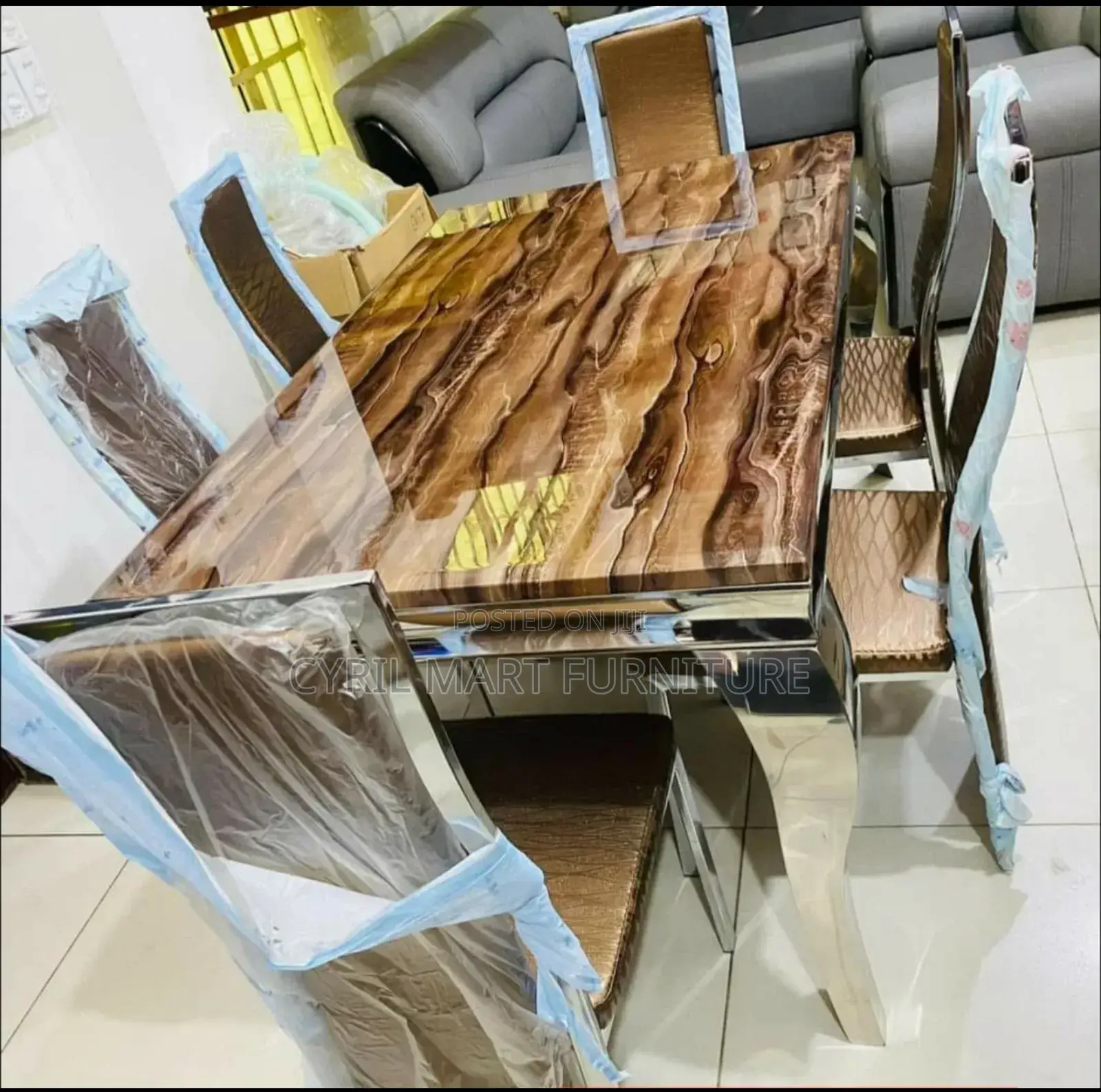 Luxury Quality Turkish Marble Dining Table Six Seater