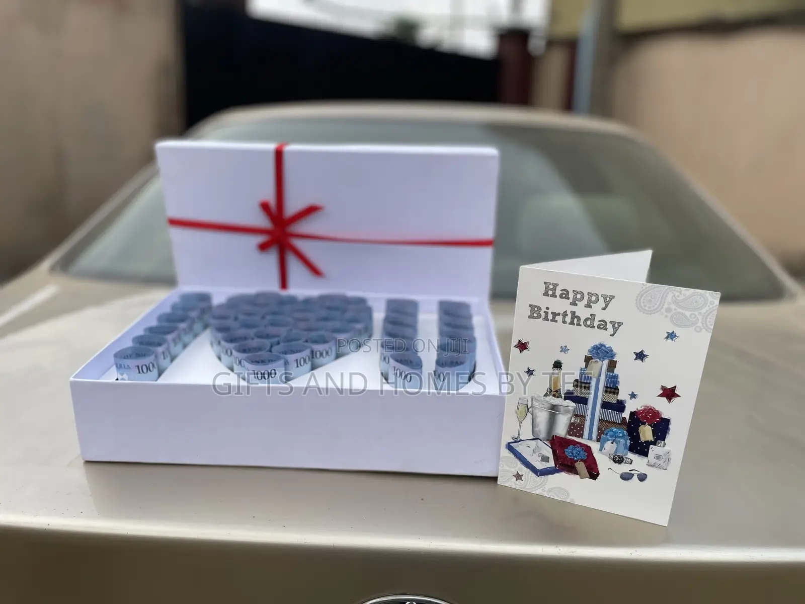 I Love You Money Box, Cake and Birthday Card Package