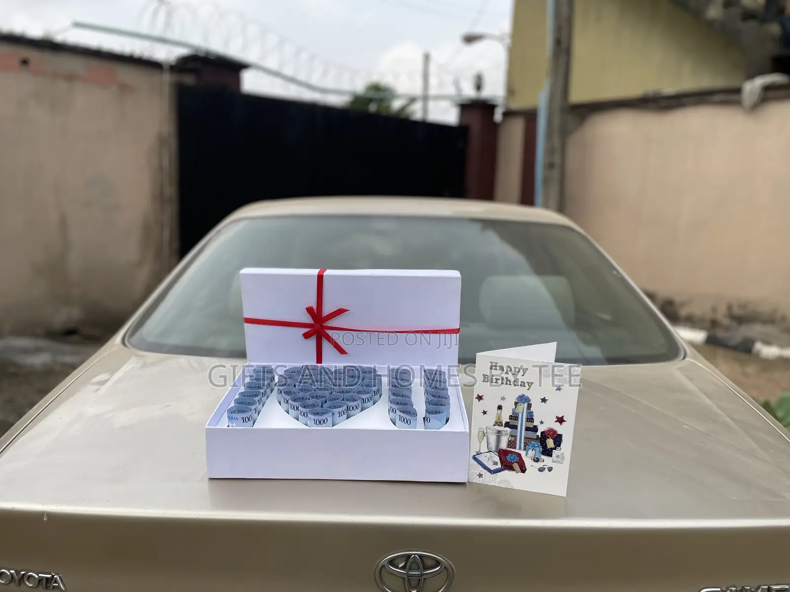 I Love You Money Box, Cake and Birthday Card Package