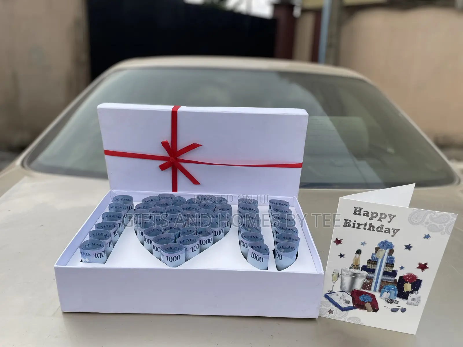 I Love You Money Box, Cake and Birthday Card Package
