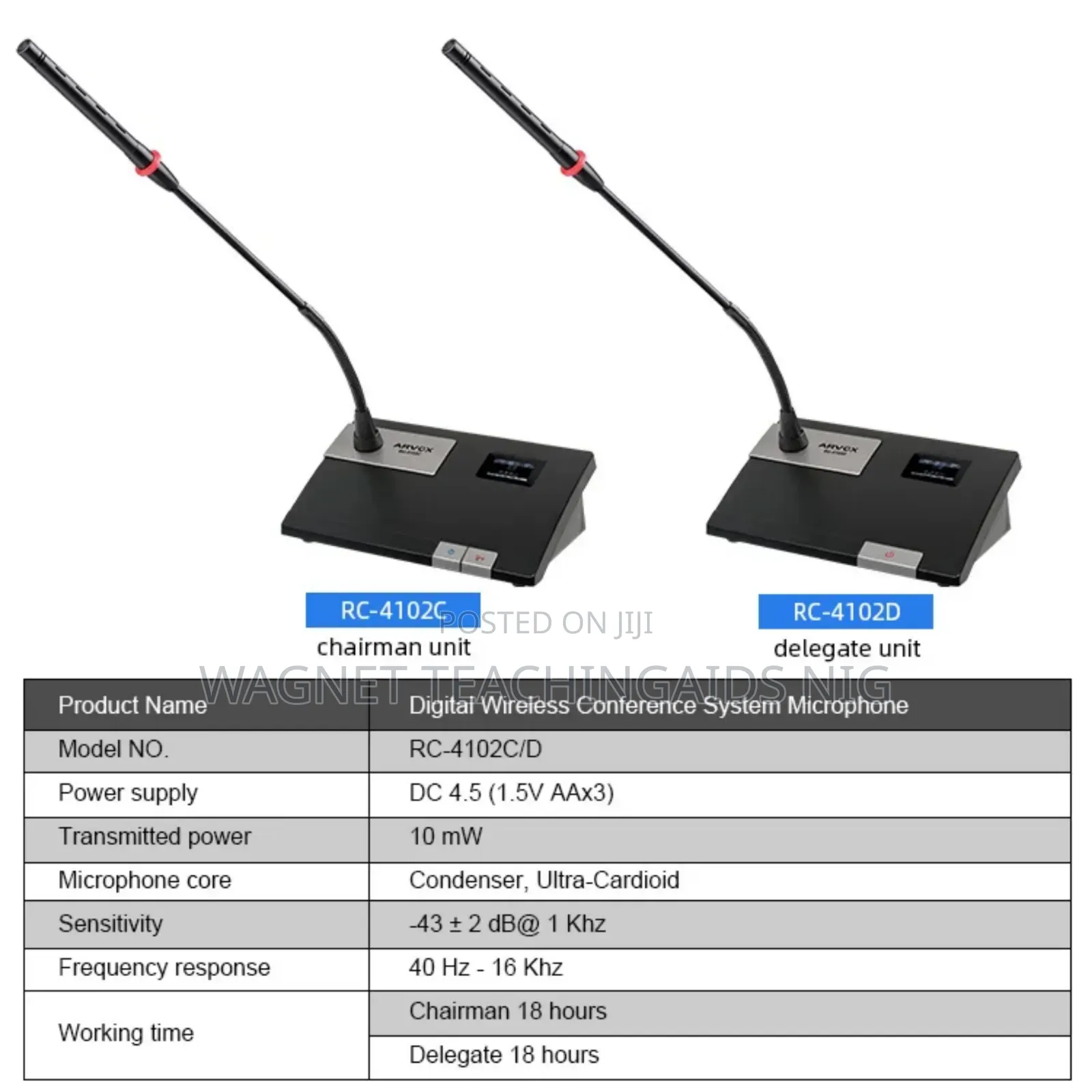 Digital Rechargeable Wireless Conference Microphone