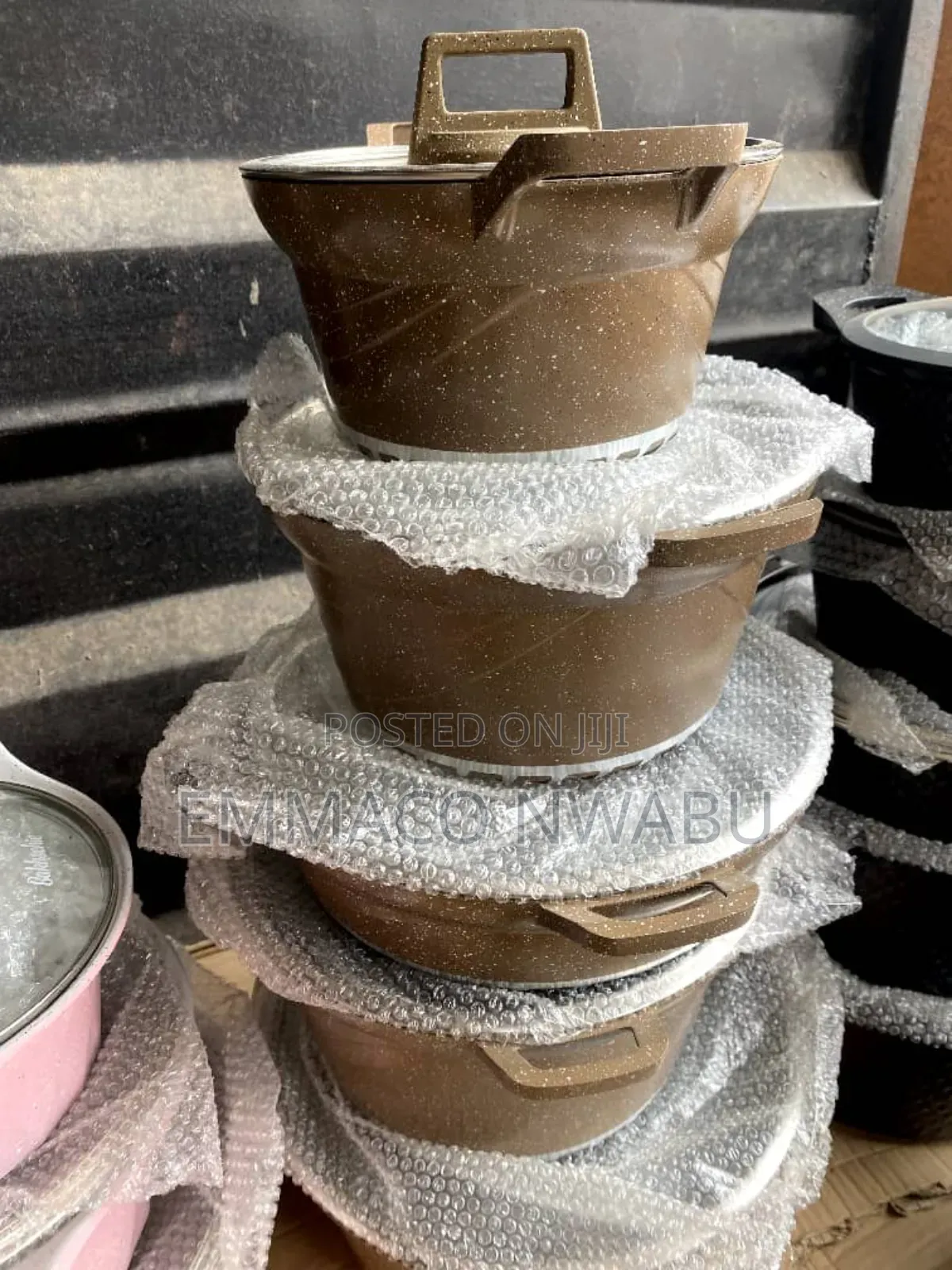 UNIQUE 10 Pieces Granite Cookware Set.