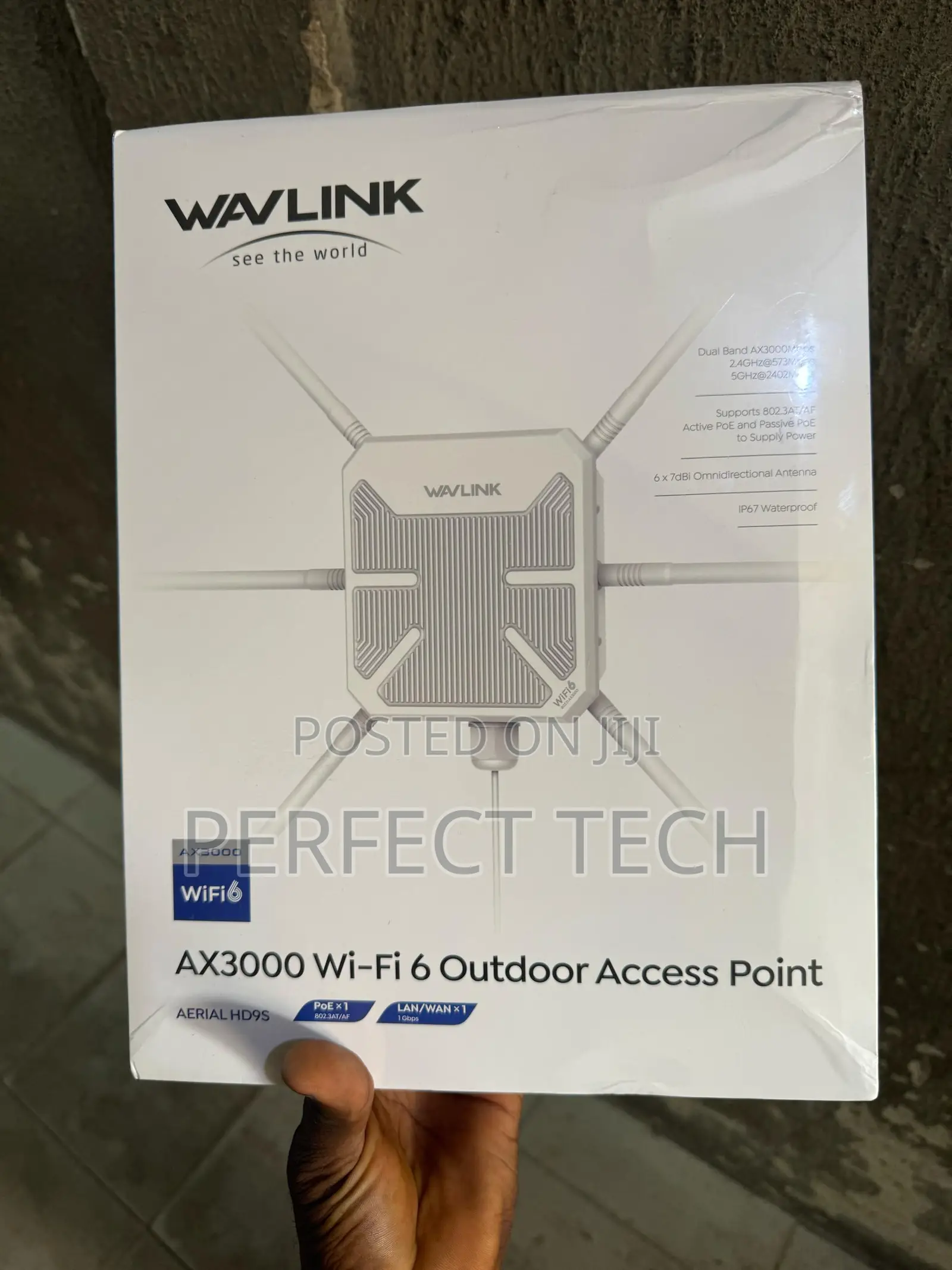 Wave-Link Wifi 6 Ax3000 Dual-Band Long Range Outdoor Ap Poe