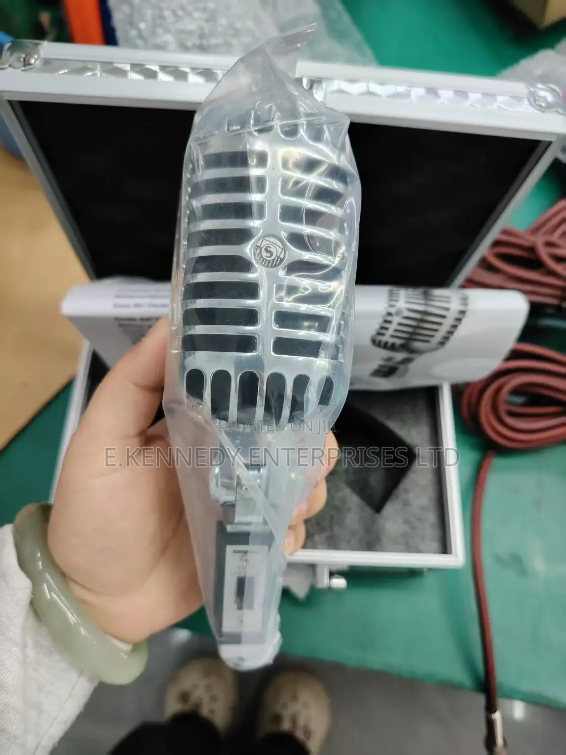 Orginal Shure 55sh Series Dynamic Vintage Microphone (Sliver