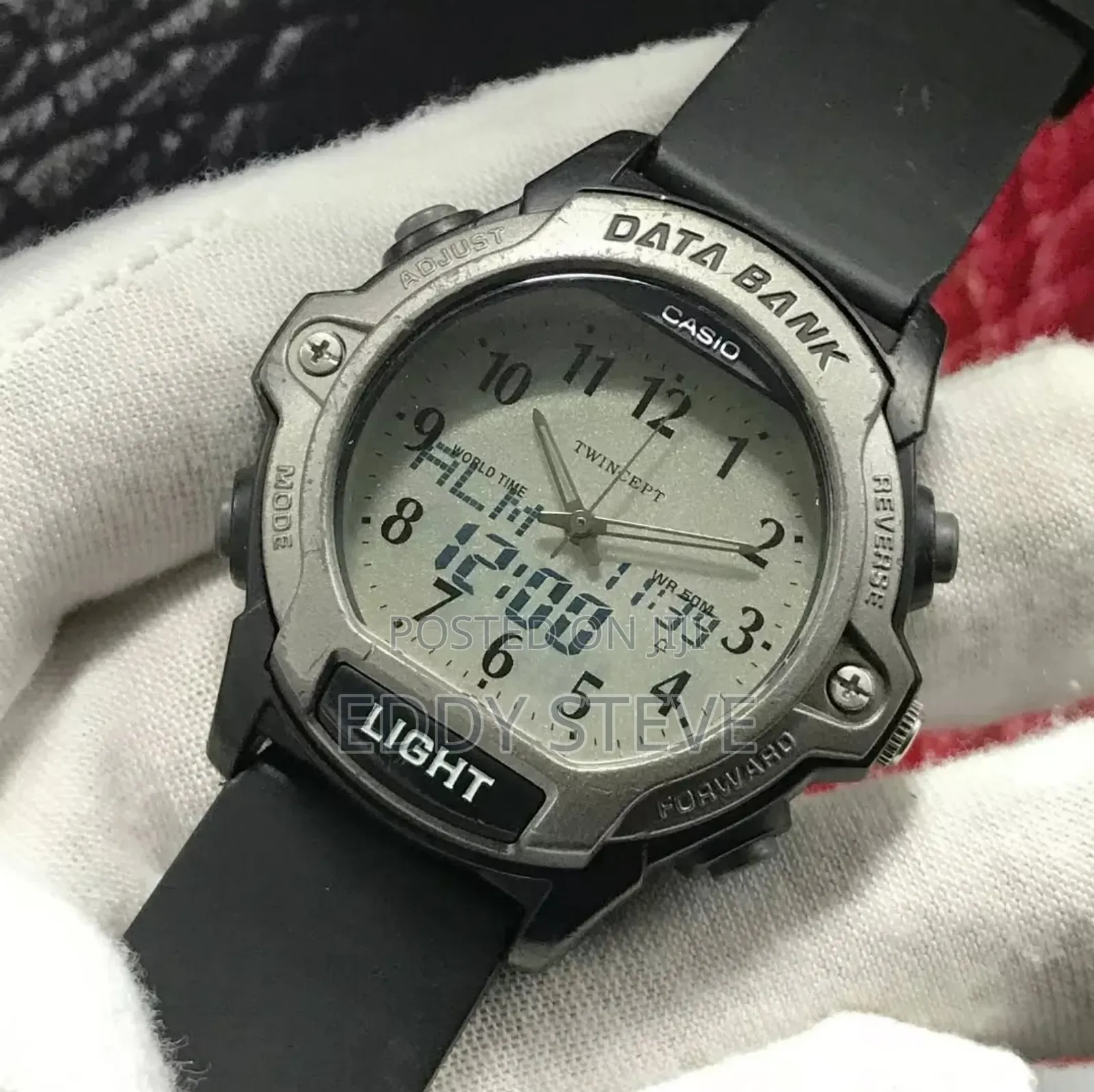 Casio Data Bank Quartz ABX-23 World Time Vintage Men’S Watch