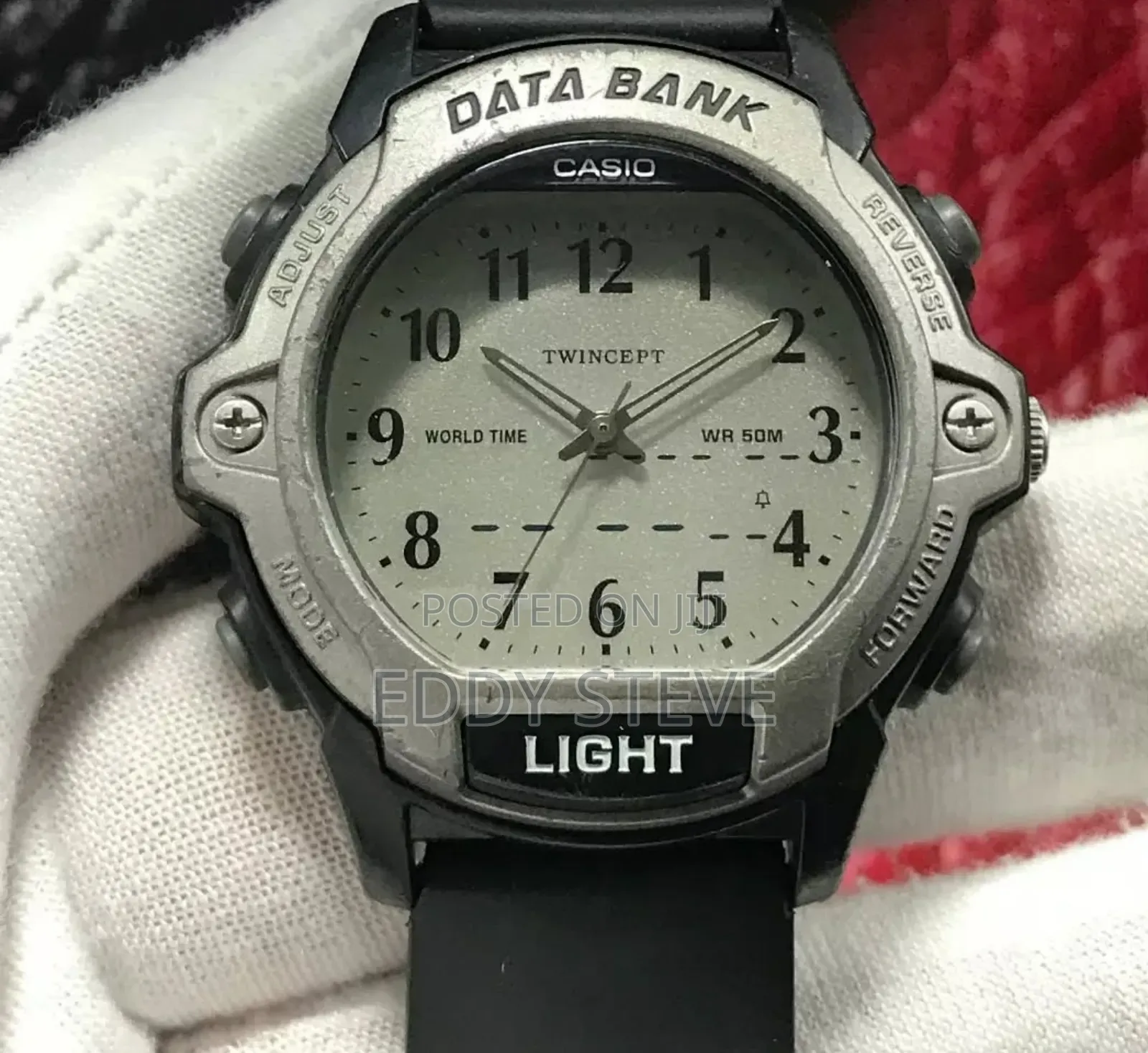 Casio Data Bank Quartz ABX-23 World Time Vintage Men’S Watch