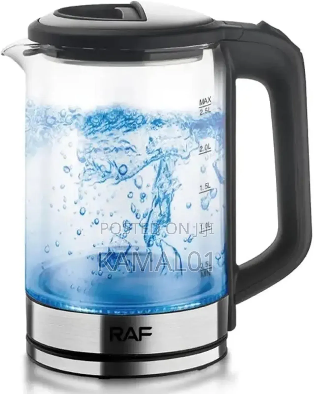 Raf Electric Kettle Glass 2.5L 1500W
