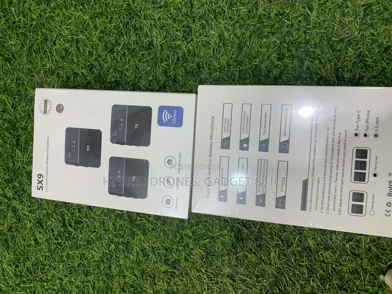 SX9 Wireless Pro Mic for Camera, iPhone and Android