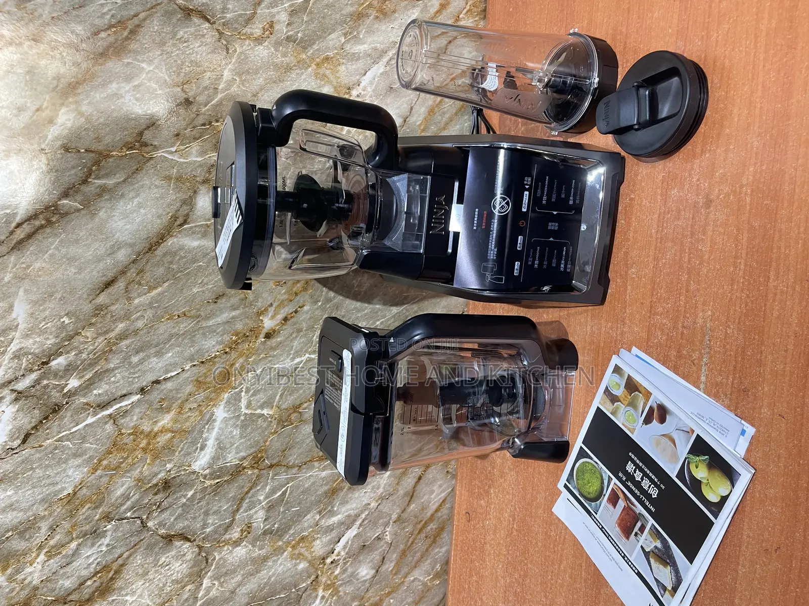 1200 WTTS Ninja 3-in-1 Blender With Processor and Smoothie