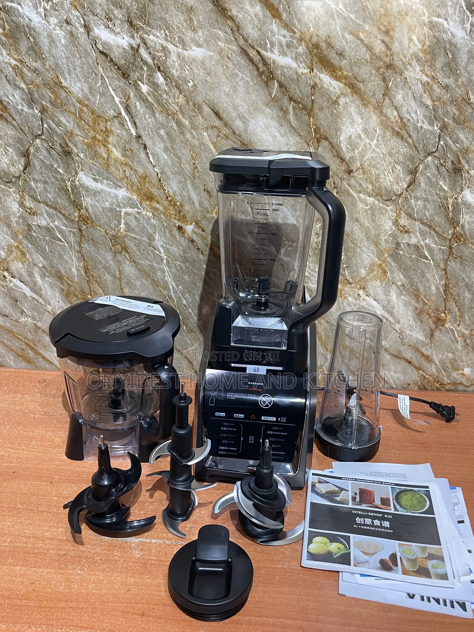 1200 WTTS Ninja 3-in-1 Blender With Processor and Smoothie