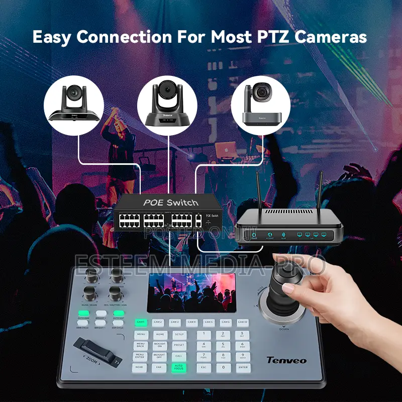 Tenveo (Tevo-Kb200pro) Ndi|Hx Camera Joystick Controller