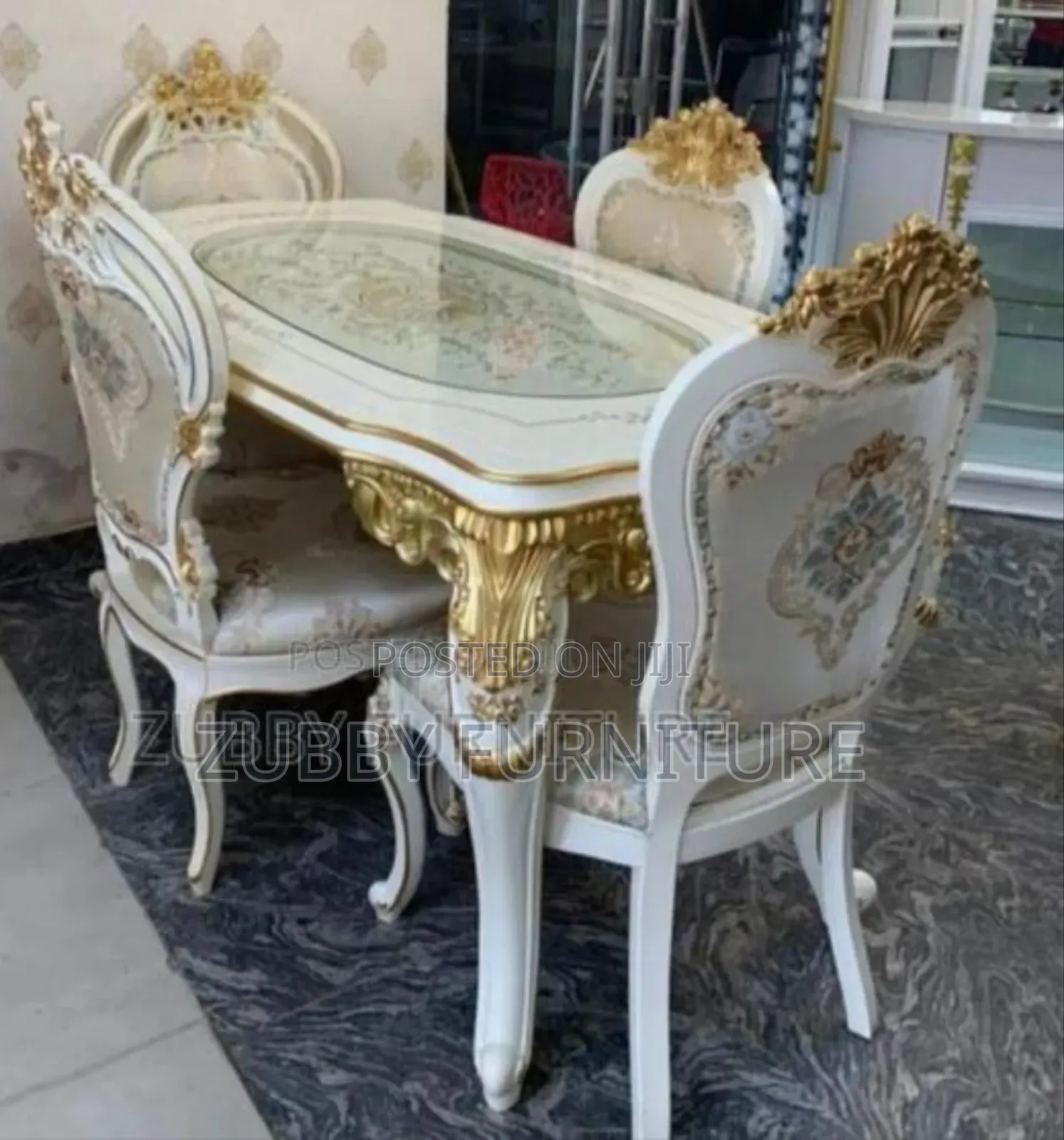 Luxury and Imported Royal Dining Set by 6 Chairs