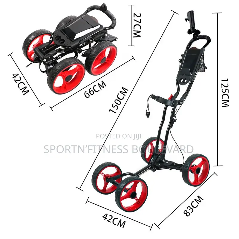 4 Wheel Golf Trolley