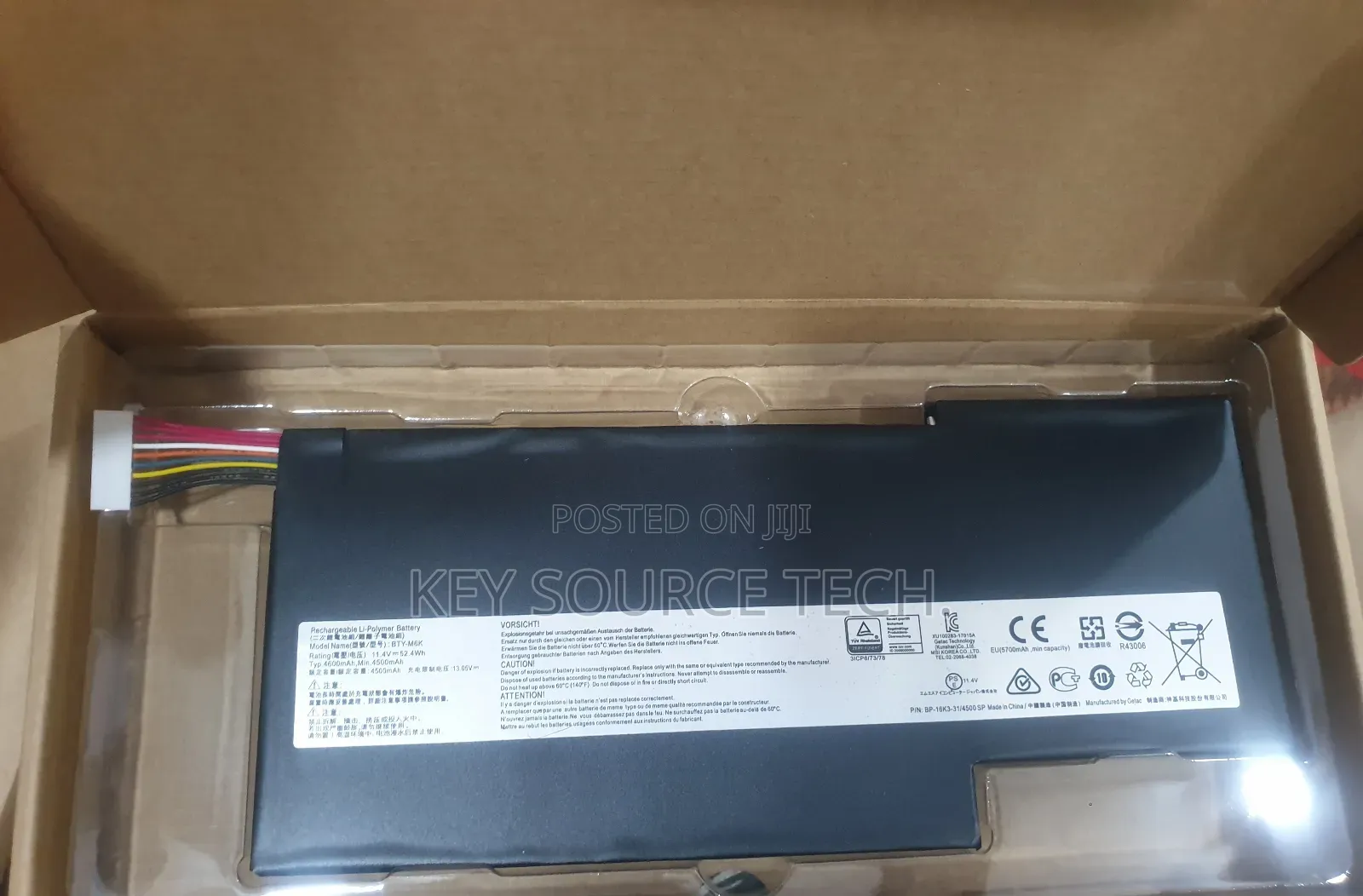 Battery for Msi-17b4 Ms-16k3 Gs63vr 7rg Stealth Pro 7rg-005