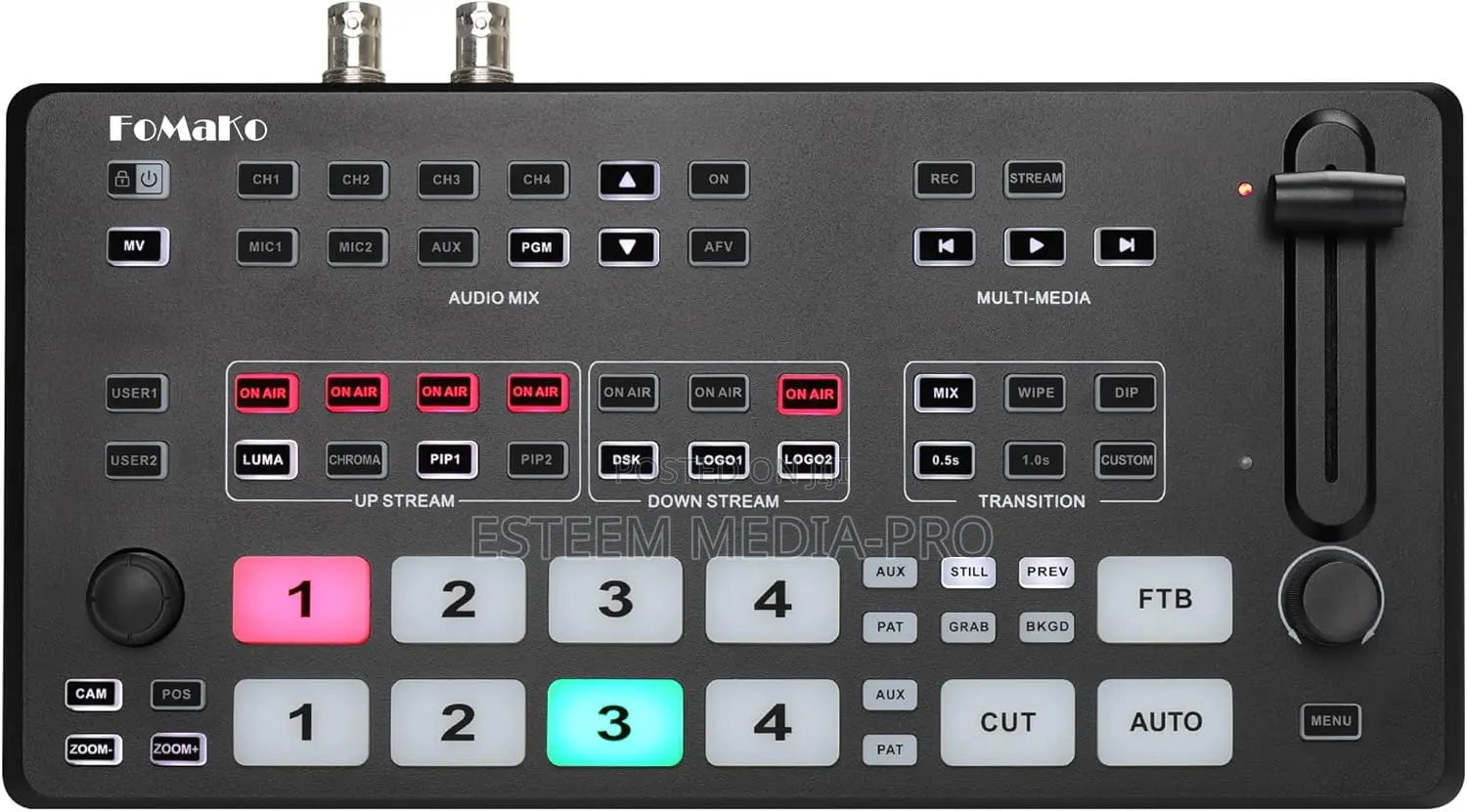 Fomako Video Switcher 5-Channel HDMI SDI (M2)